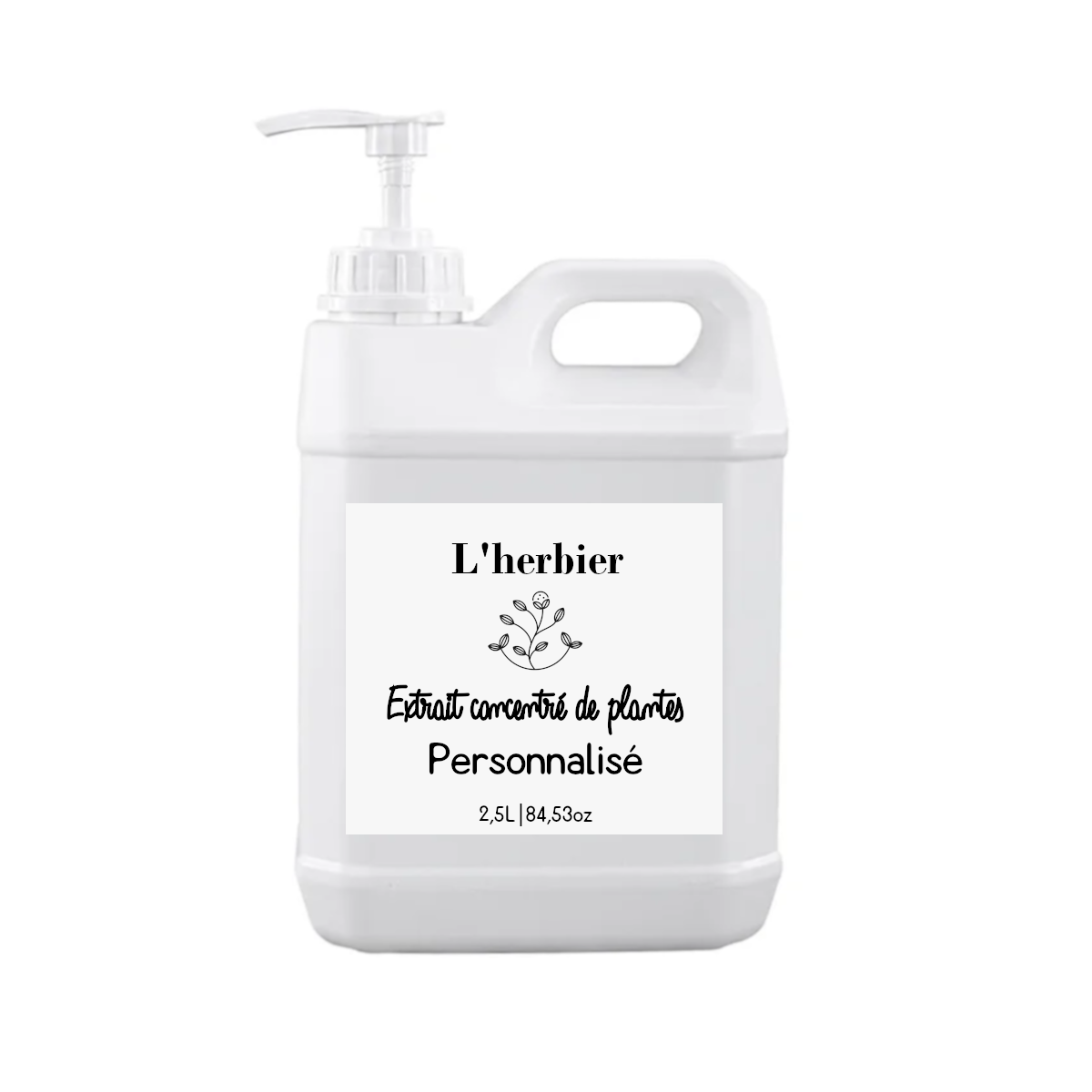 SUR COMMANDE-Extrait NaDES de plante personnalisé 2,5 litres